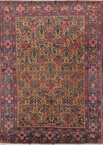 Floral Pictorial 11x15 Bakhtiari Persian Area Rug