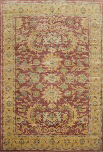 Vegetable Dye Mauve Oushak Egyptian Area Rug 8x10