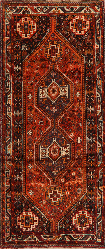 Vintage Tribal Geometric Lori Persian Area Rug 5x9