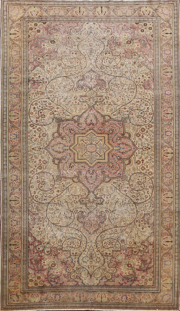 Antique Vegetable Dye Anatolian Turkish Area Rug 6x10
