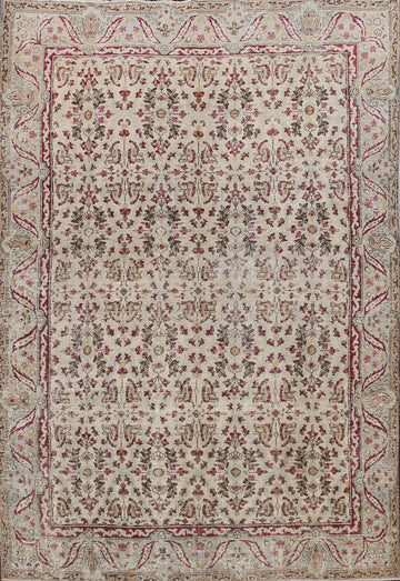 Antique Vegetable Dye Kerman Lavar Persian Area Rug 8x11