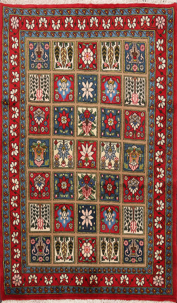Garden Design Bakhtiari Persian Area Rug 4x5