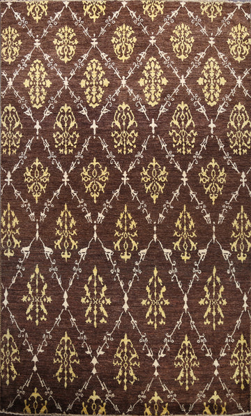Floral Gabbeh Kashkoli Oriental Area Rug 7x9