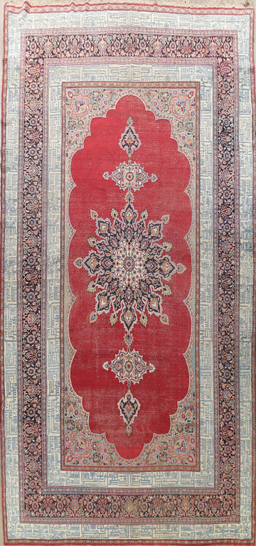 Antique 100% Vegetable Dye Dorokhsh Persian Area Rug 10x18