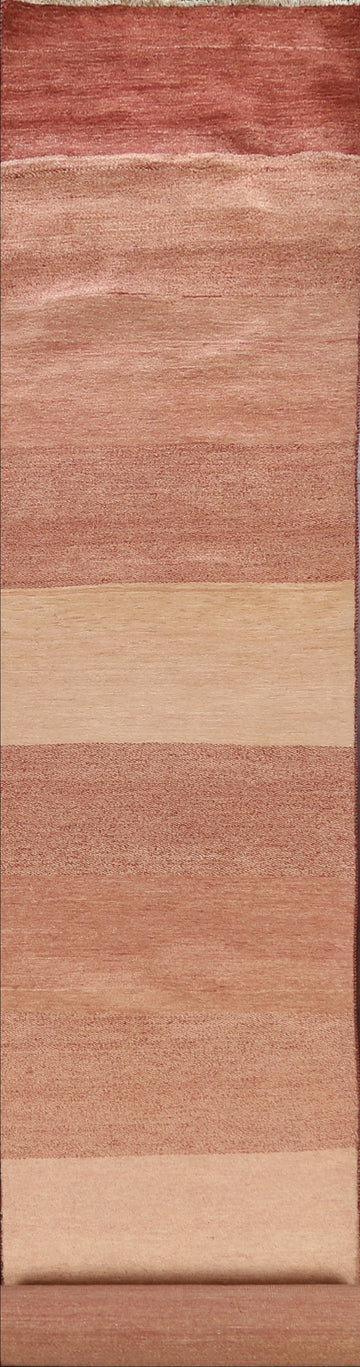 Modern Gabbeh Kashkoli Oriental Runner Rug 3x20