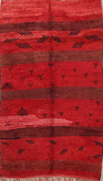 Tribal Moroccan Oriental Area Rug 6x10