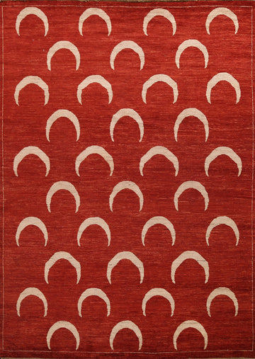 Modern Gabbeh Kashkoli Oriental Area Rug 8x10