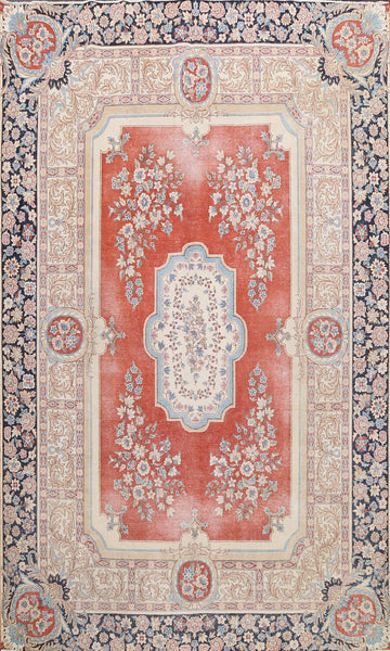 Traditional Floral Kerman Persian Area Rug 8x11
