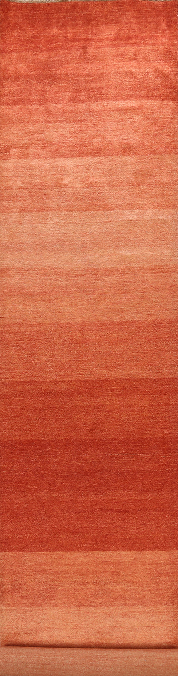 Modern Gabbeh Kashkoli Oriental Runner Rug 3x16