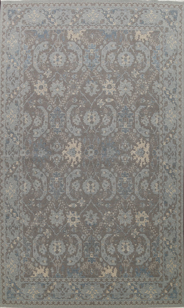 Silver Washed Ziegler Turkish Area Rug 9x12