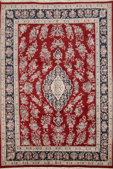 Floral Red Aubusson Oriental Area Rug 8x12