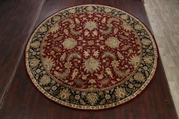 Floral Red Agra Oriental Area Rug 12x12 Round