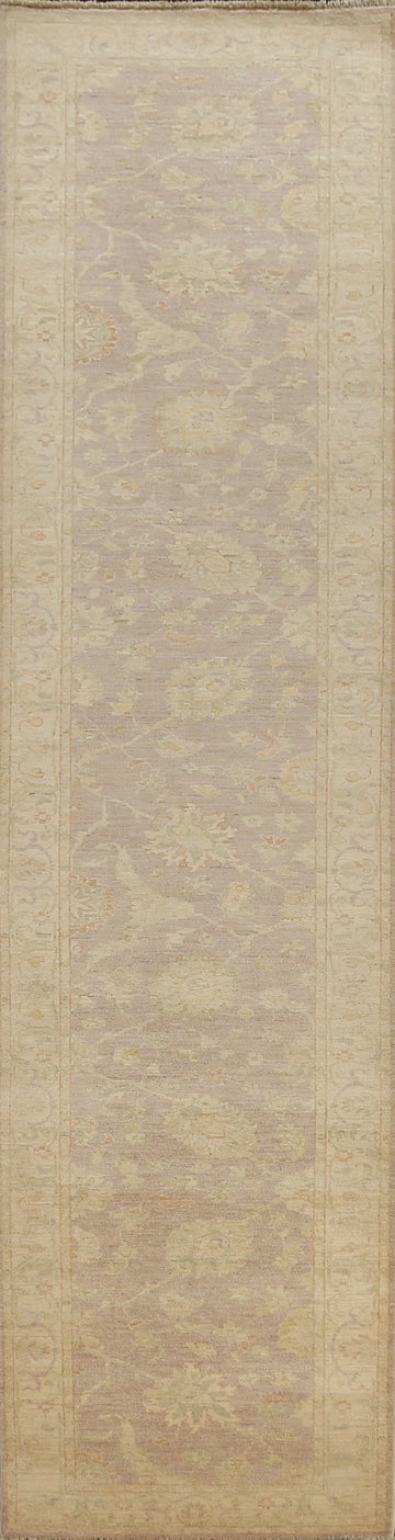 Vegetable Dye Floral Peshawar Chobi Oriental Runner Rug 3x13