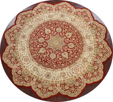 Vegetable Dye Floral Ziegler Oriental Area Rug 8x8