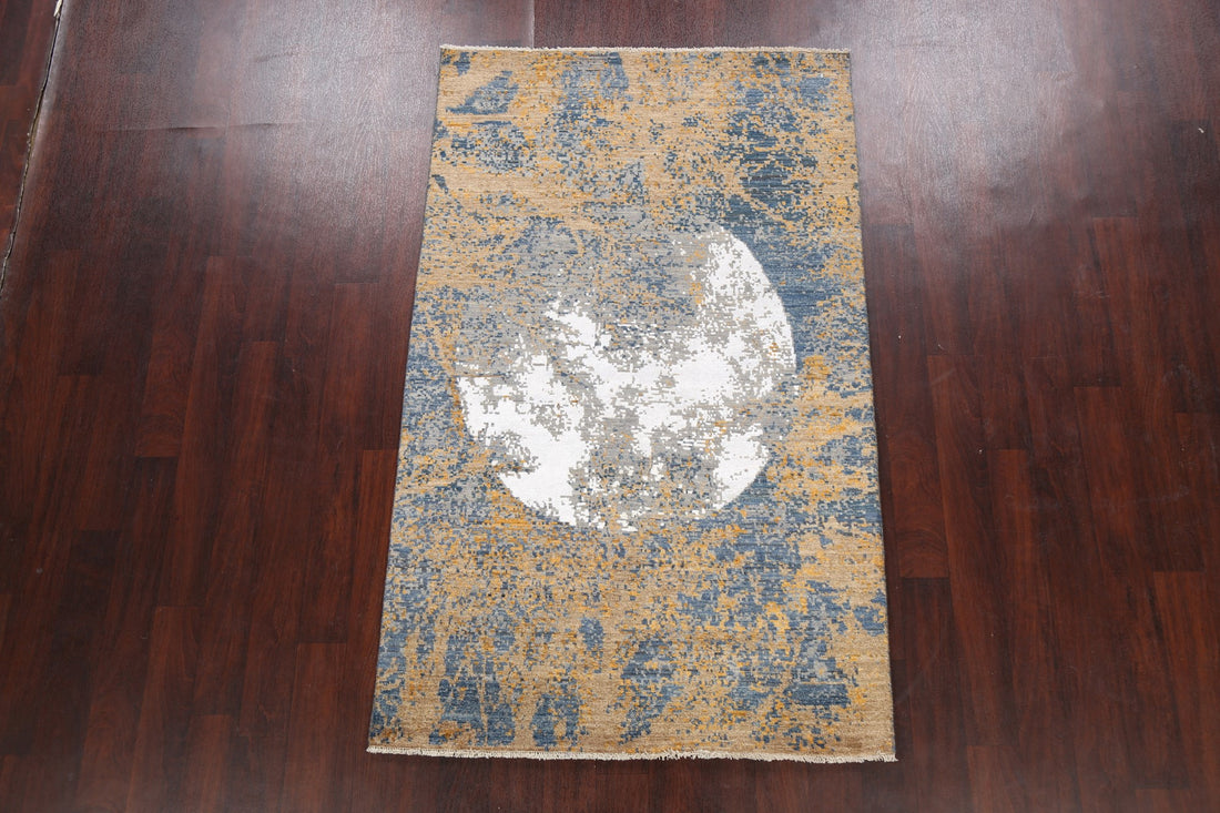 Artistic Modern Abstract Oriental Area Rug 4x7