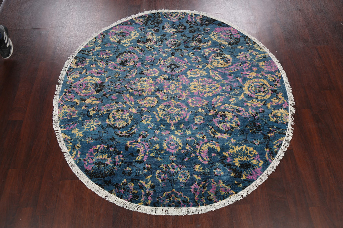 Artistic Modern Abstract Oriental Area Rug 6x6