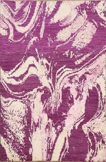 Artistic Modern Abstract Oriental Area Rug 4x6