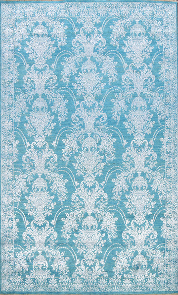All-Over Floral Art & Craft Oriental Area Rug 6x9