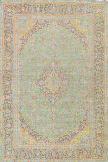 Floral Kashan Persian Area Rug 10x13