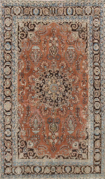 Floral Mashad Persian Area Rug 7x10