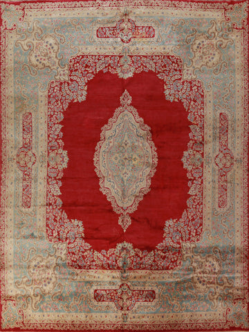 100% Vegetable Dye Kerman Persian Area Rug 10x12