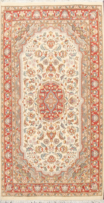 100% Vegetable Dye Tabriz Oriental Area Rug 3x6