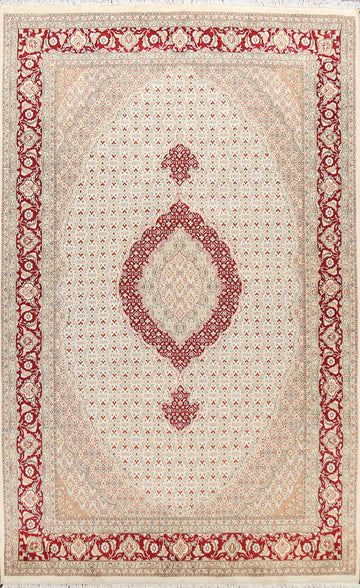 100% Vegetable Dye Tabriz Mahi Oriental Area Rug 6x10