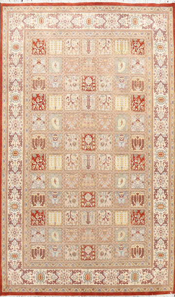 Vegetable Dye Garden Design Tabriz Oriental Area Rug 6x9