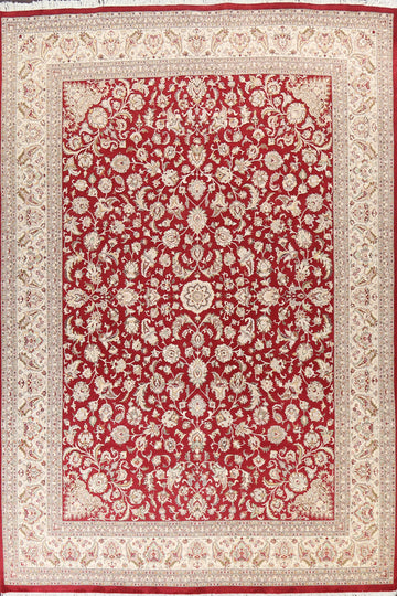 Vegetable Dye Tabriz Oriental Area Rug 9x12