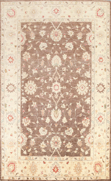 Vegetable Dye Peshawar Oriental Area Rug 6x9
