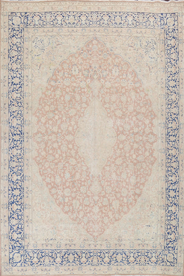 Hand-Knotted Kerman Persian Area Rug 10x13