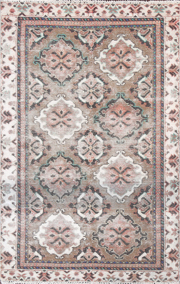 Antique Bakhtiari Persian Wool Rug 3x5