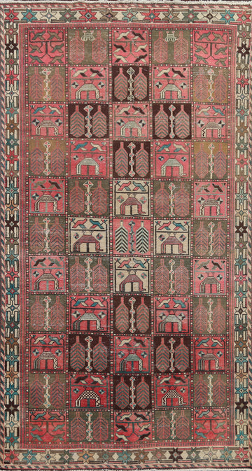 Handmade Bakhtiari Persian Area Rug 5x9
