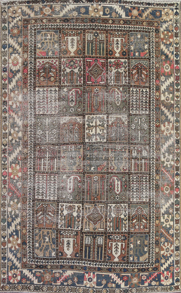 Handmade Bakhtiari Persian Area Rug 6x10