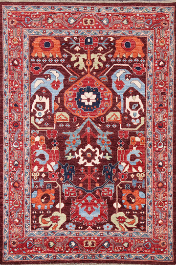Vegetable Dye Ziegler Oriental Area Rug 5x7