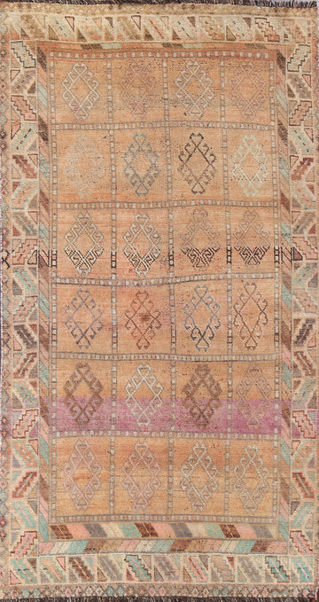 Antique Qashqai Persian Area Rug 4x8