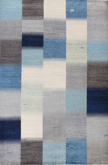 Vegetable Dye Gabbeh Kashkoli Wool Area Rug 6x10