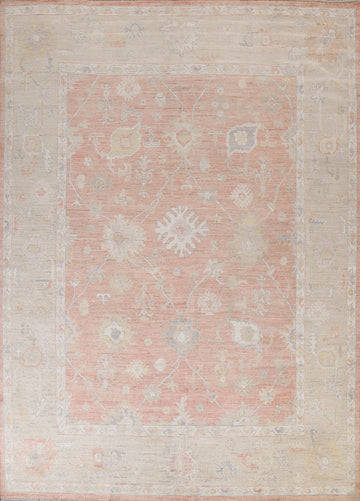 Vegetable Dye Muted Oushak Turkish Area Rug 8x11