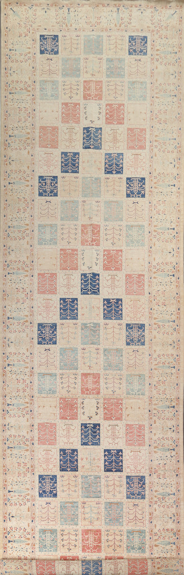 Garden Design Oushak Large Turkish Rug 7x32