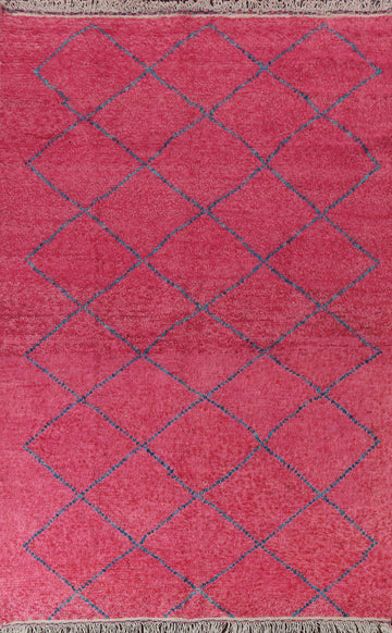 Trellis Moroccan Handmade Area Rug 7x11