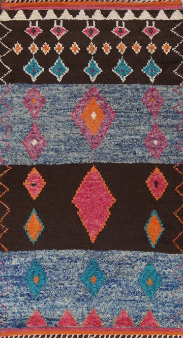 Tribal Moroccan Oriental Area Rug 6x10