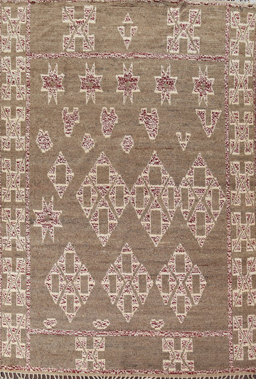 Tribal Moroccan Wool Area Rug 8x11