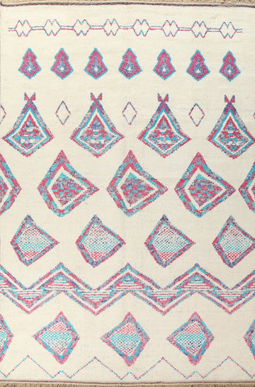Wool Moroccan Handmade Area Rug 9x13