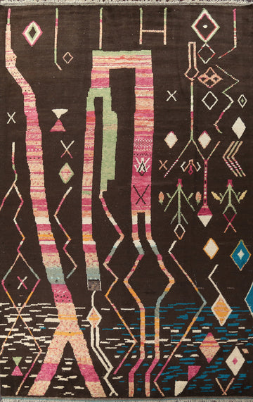 Tribal Moroccan Handmade Rug 10x15