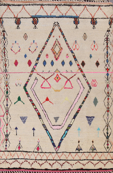 Tribal Moroccan Wool Area Rug 6x9
