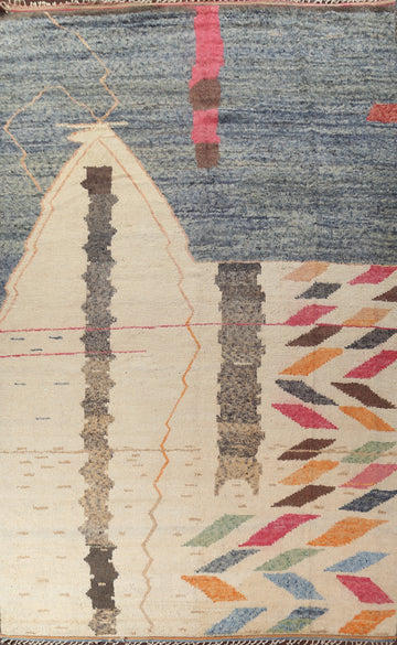 Tribal Moroccan Wool Handmade Rug 12x19