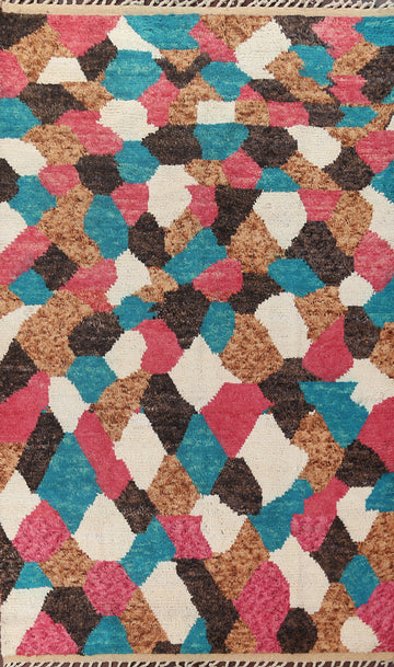 All-Over Moroccan Wool Area Rug 7x11