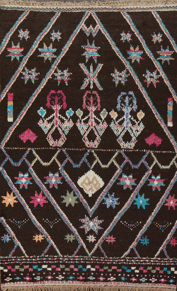 Tribal Moroccan Wool Area Rug 6x10