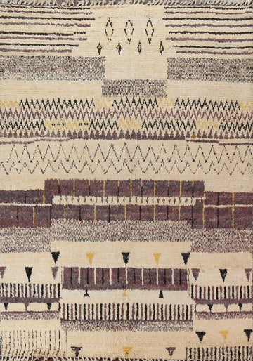 Wool Moroccan Handmade Area Rug 8x11