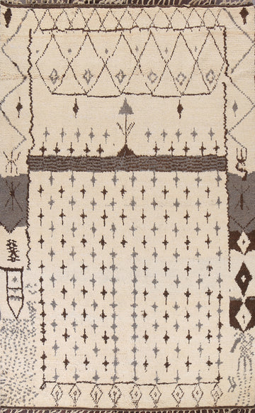 Tribal Moroccan Handmade Area Rug 8x11